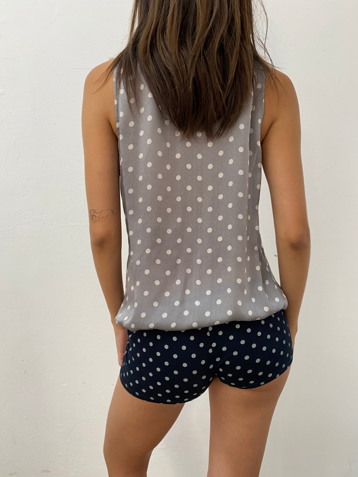 SILK POLKA DOTS BLOUSE