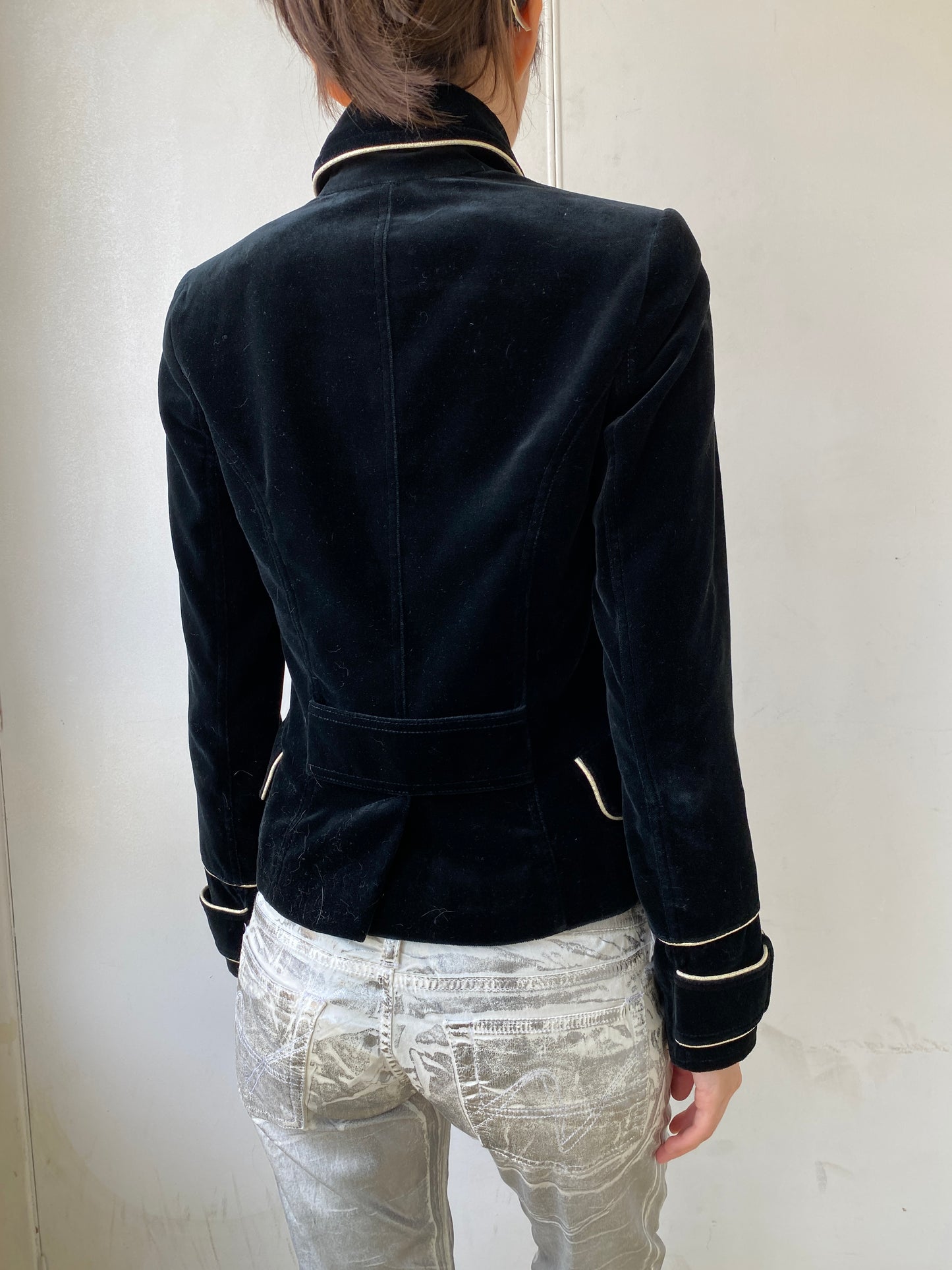 VELVET MILITARY JACKET