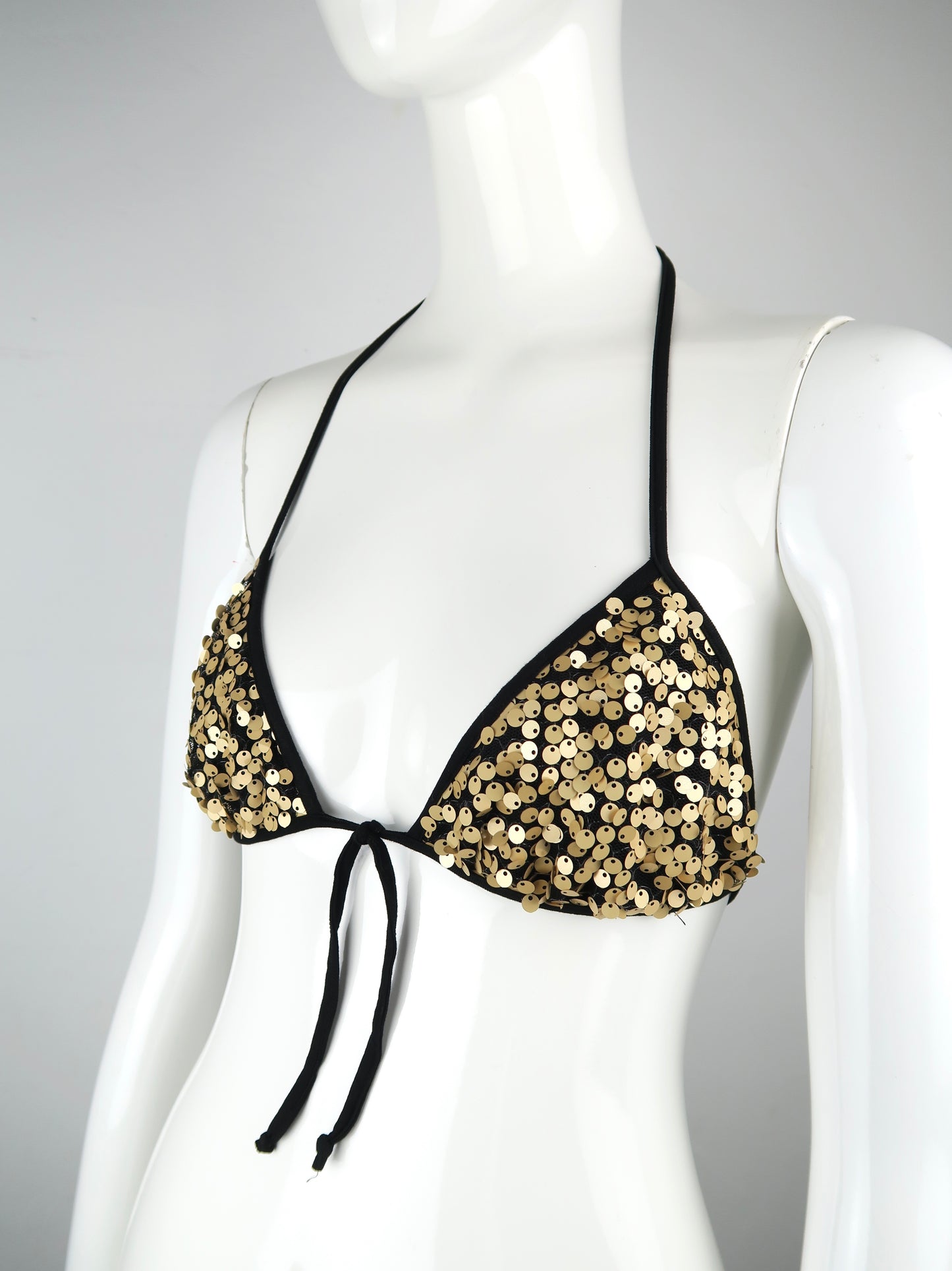 SEQUIN BIKINI TOP