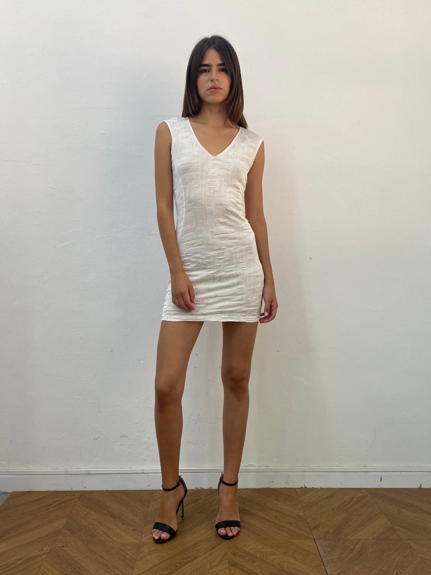 FRINGE BACK MINI DRESS