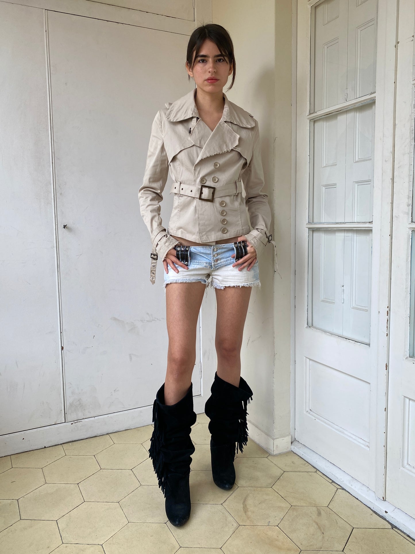DENIM MICRO SHORTS
