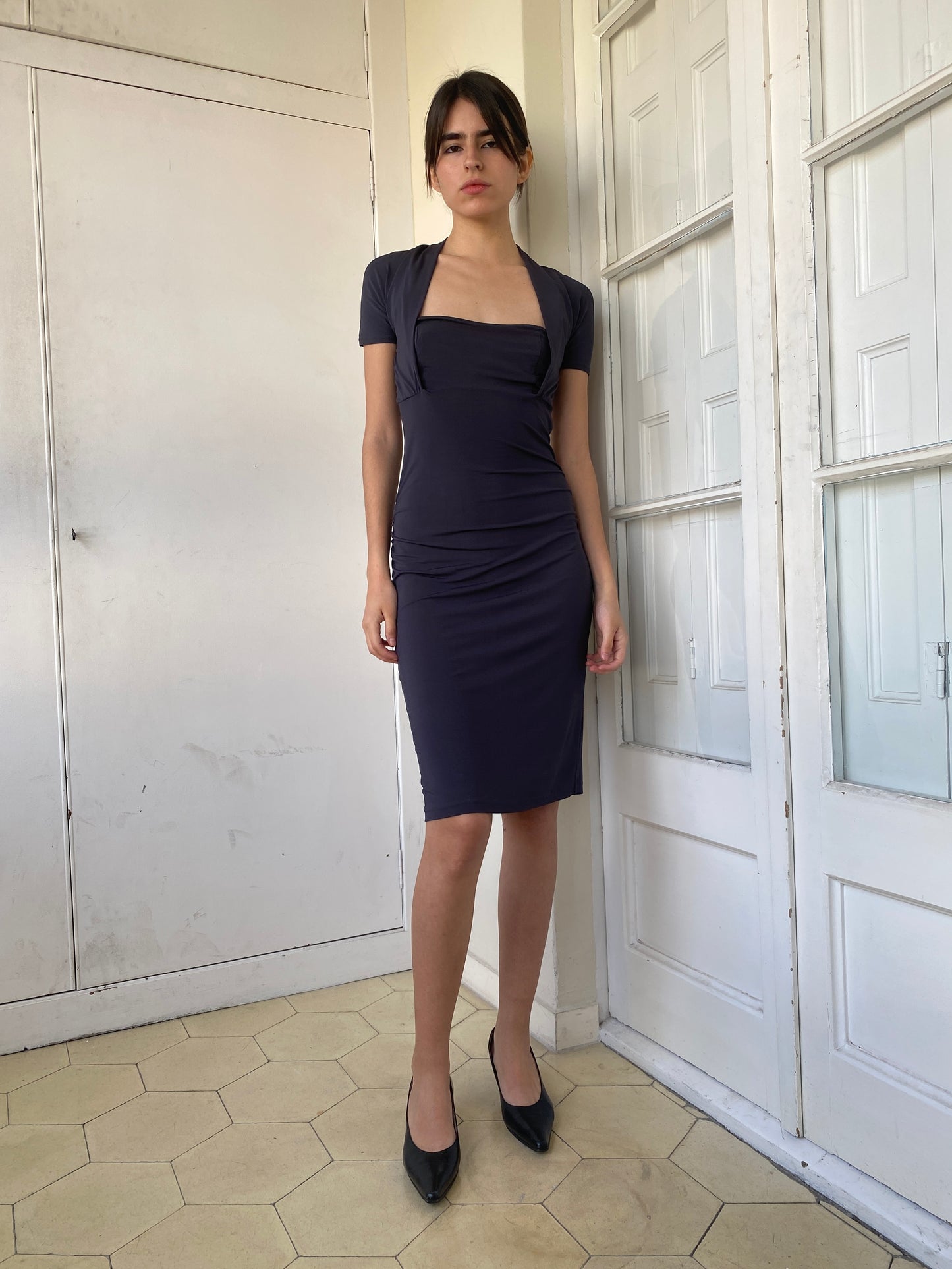 BOLERO MIDI DRESS
