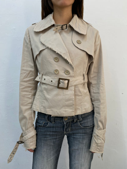 CROPPED TRENCH JACKET