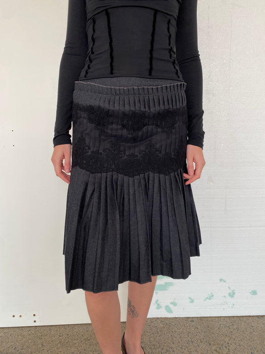 AMAYA ARZUAGA PLEATED SKIRT