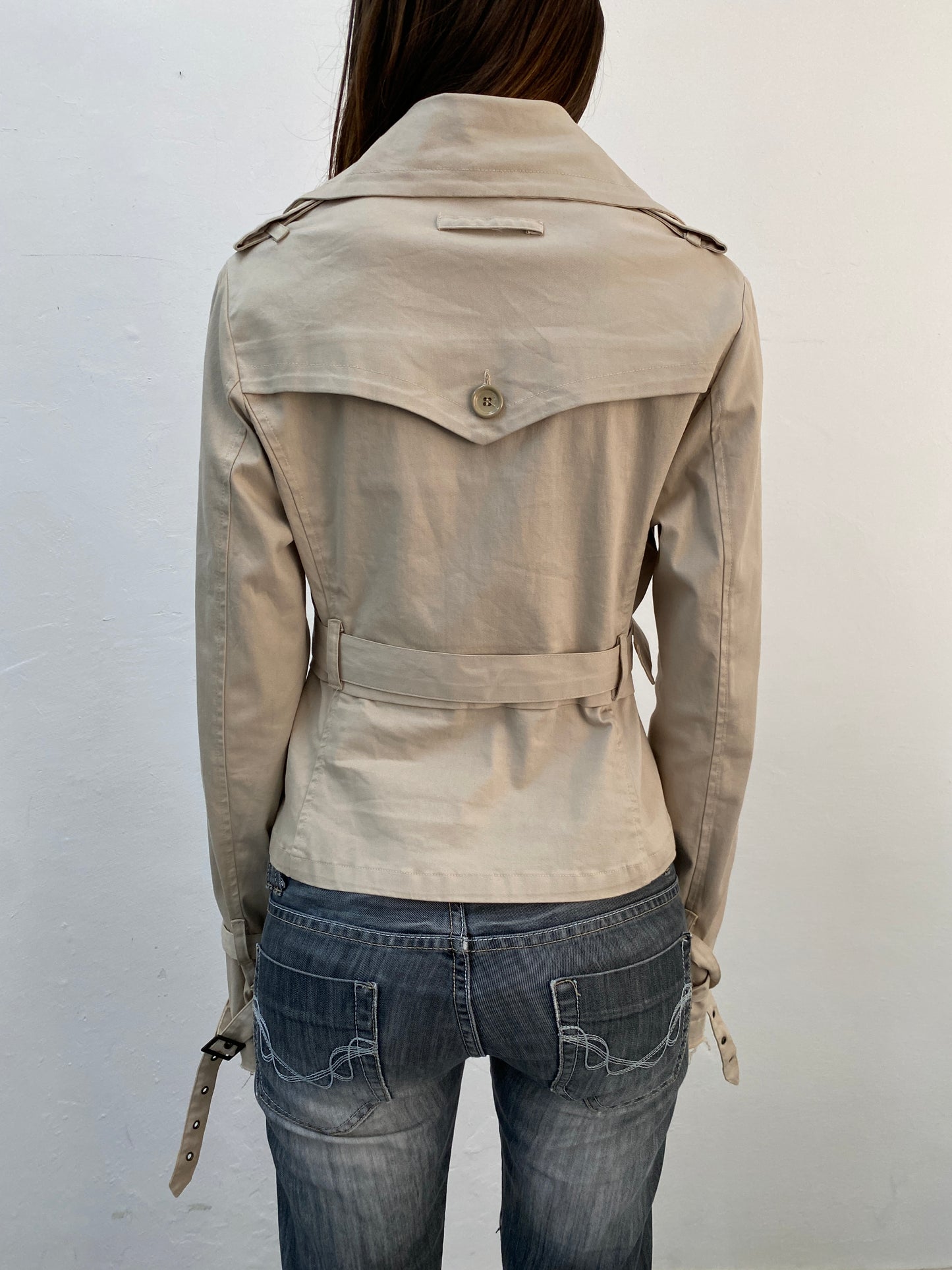 CROPPED TRENCH JACKET