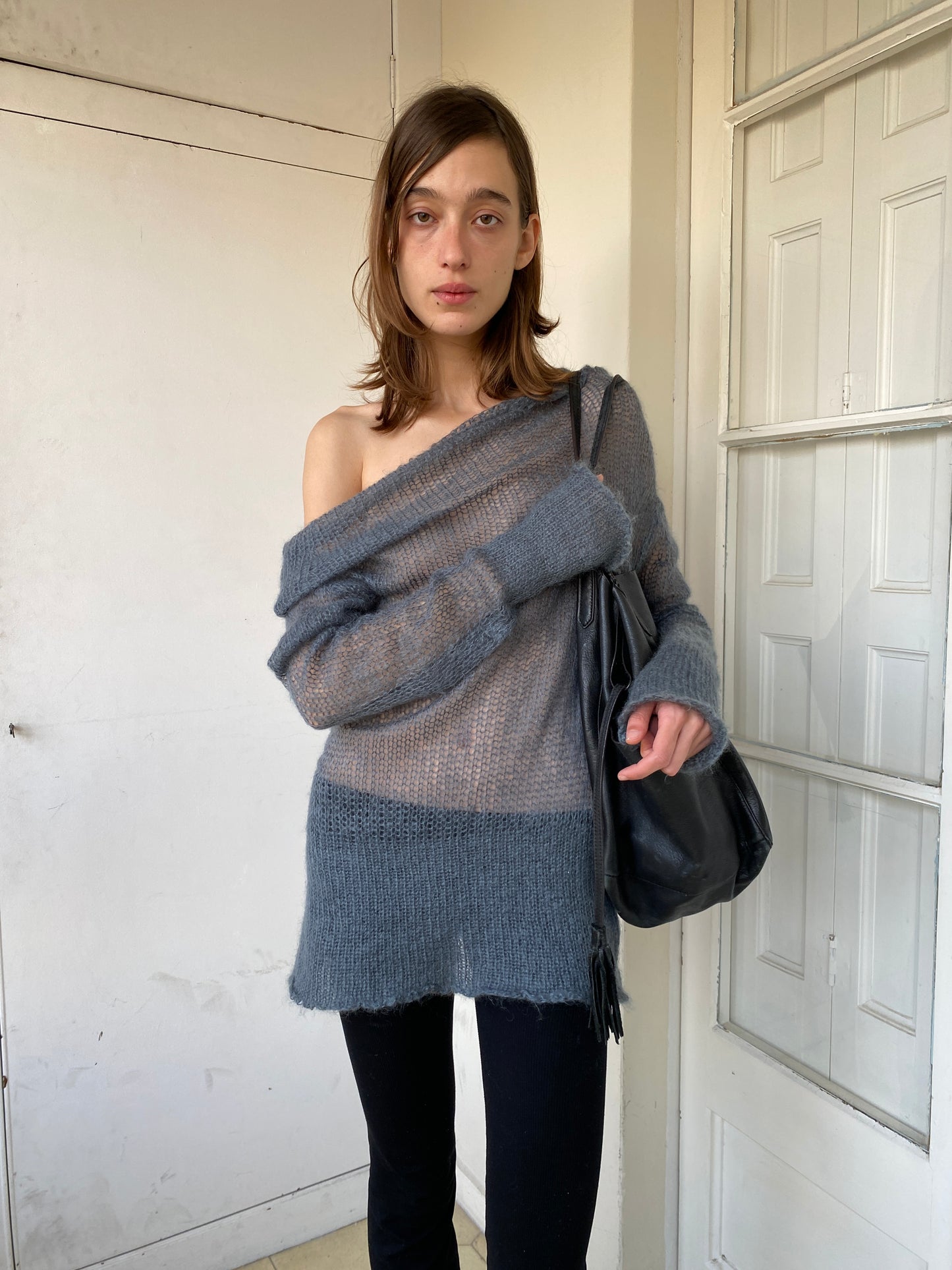 SHEER MOHAIR SWEATER