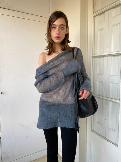 SHEER MOHAIR SWEATER