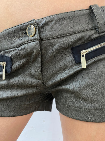MINI LEATHER SHORTS