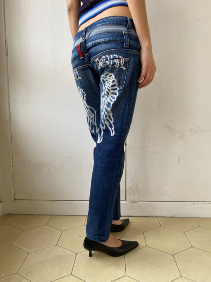 DOUBLE-WAIST DENIM