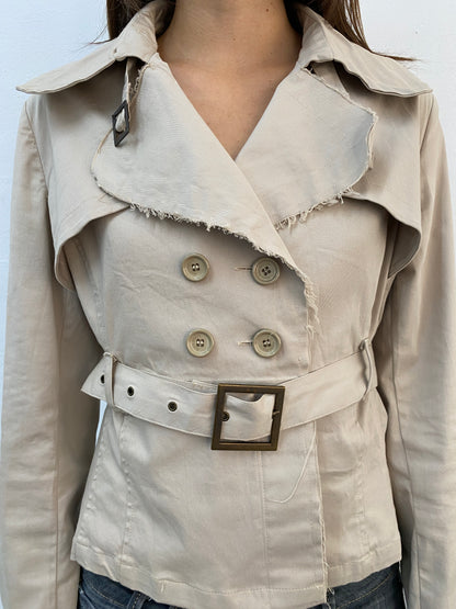 CROPPED TRENCH JACKET