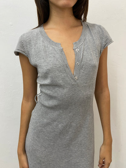 RIBBED KNIT DRESS