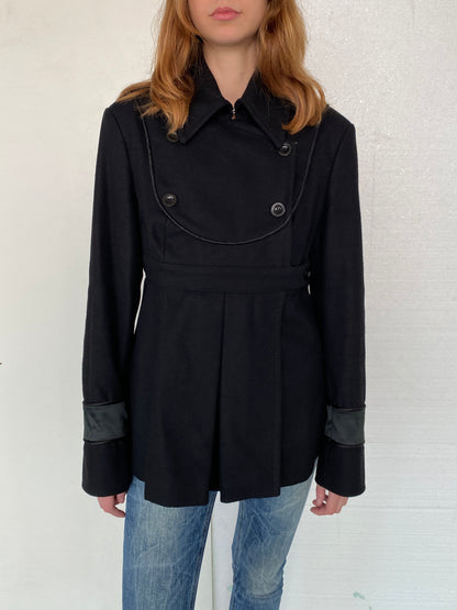 PLEATED WOOL JACKET