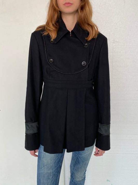 PLEATED WOOL JACKET