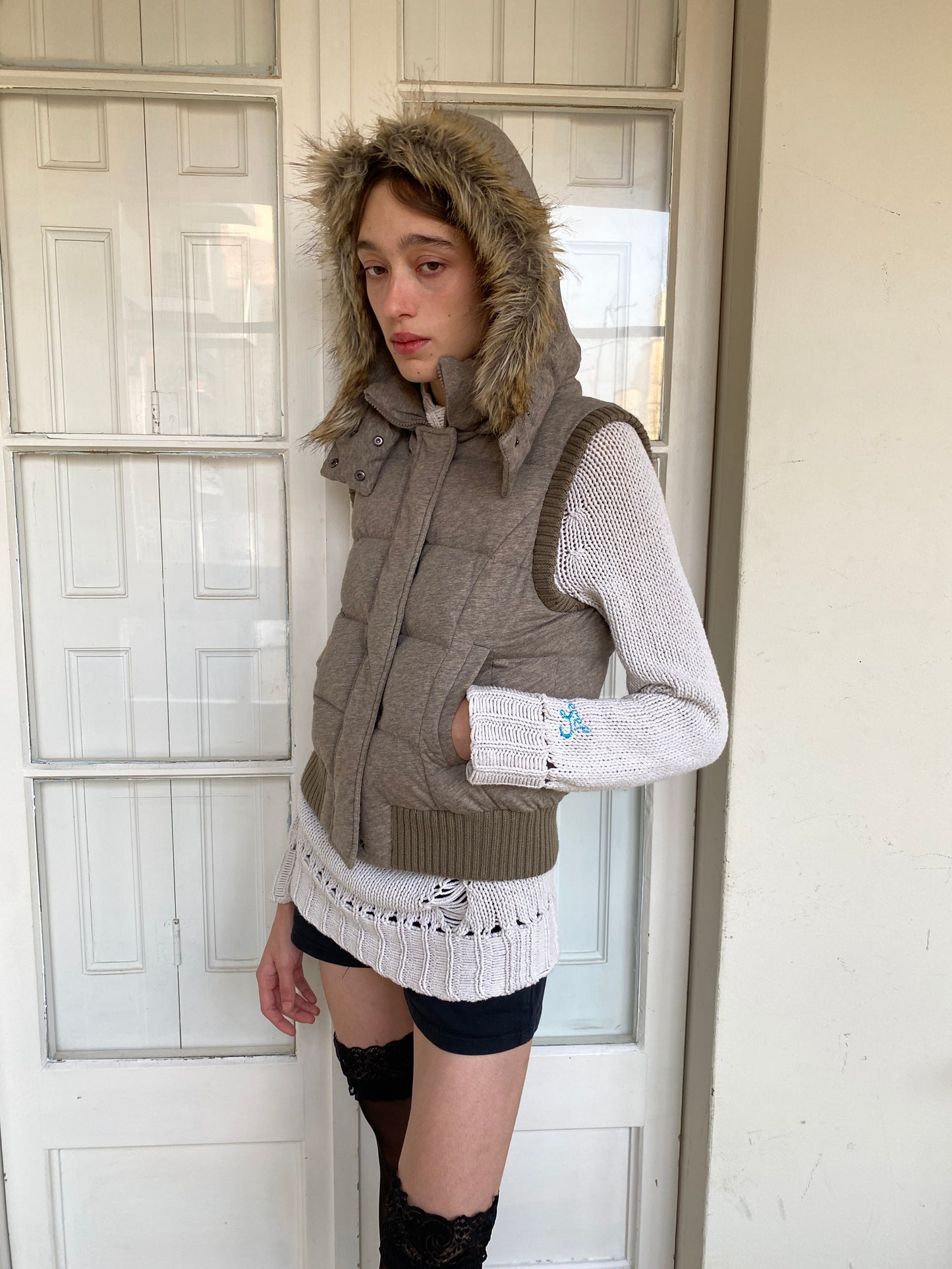 MAX AZRIA PUFFER VEST