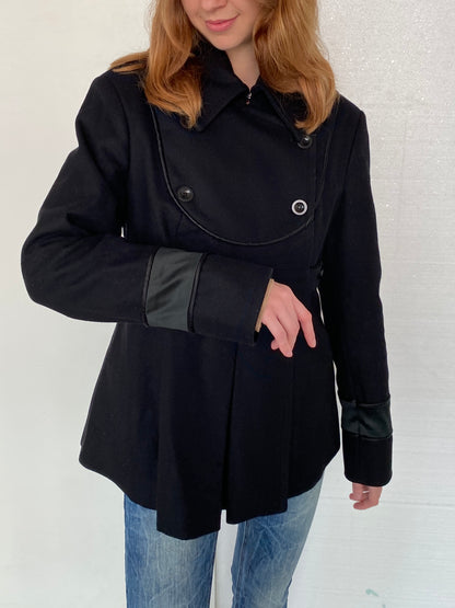 PLEATED WOOL JACKET
