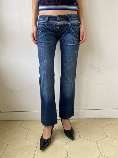 DOUBLE-WAIST DENIM