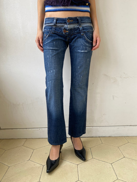 DOUBLE-WAIST DENIM