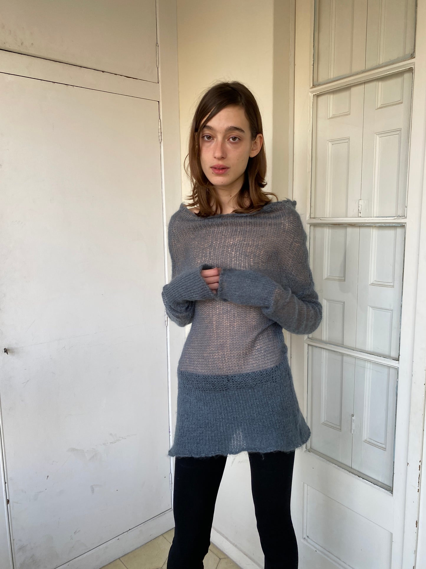 SHEER MOHAIR SWEATER