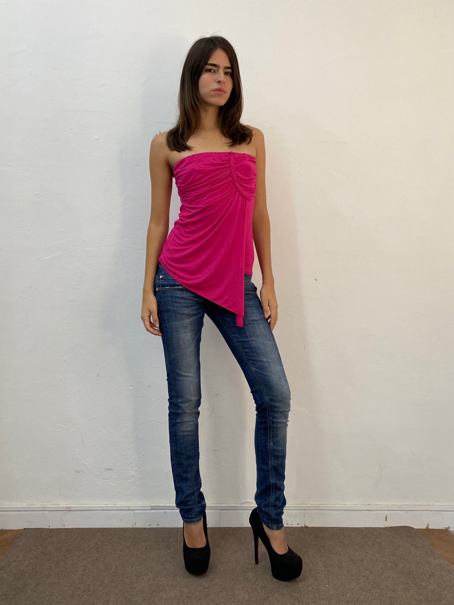 STRAPLESS BRAIDED TOP