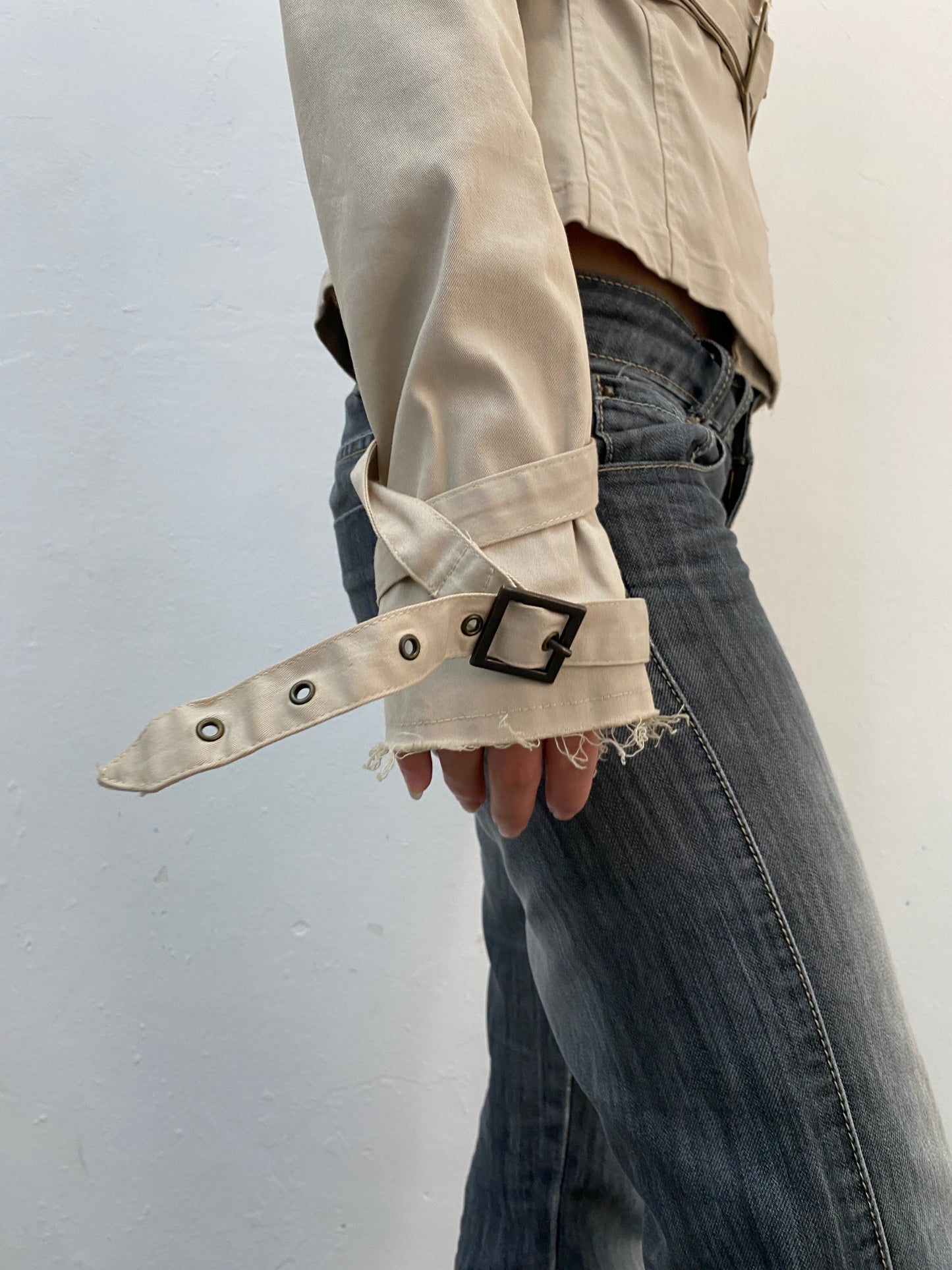 CROPPED TRENCH JACKET