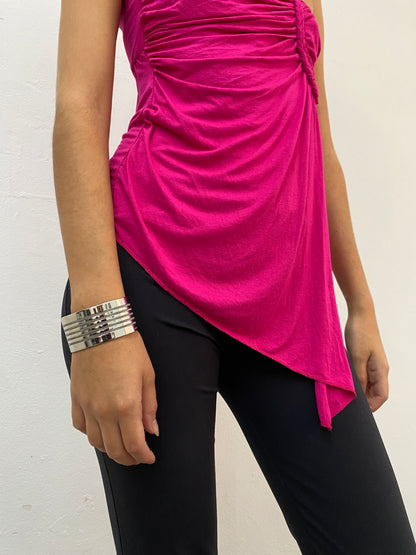 CHAIN FRINGE CUFF BRACELET