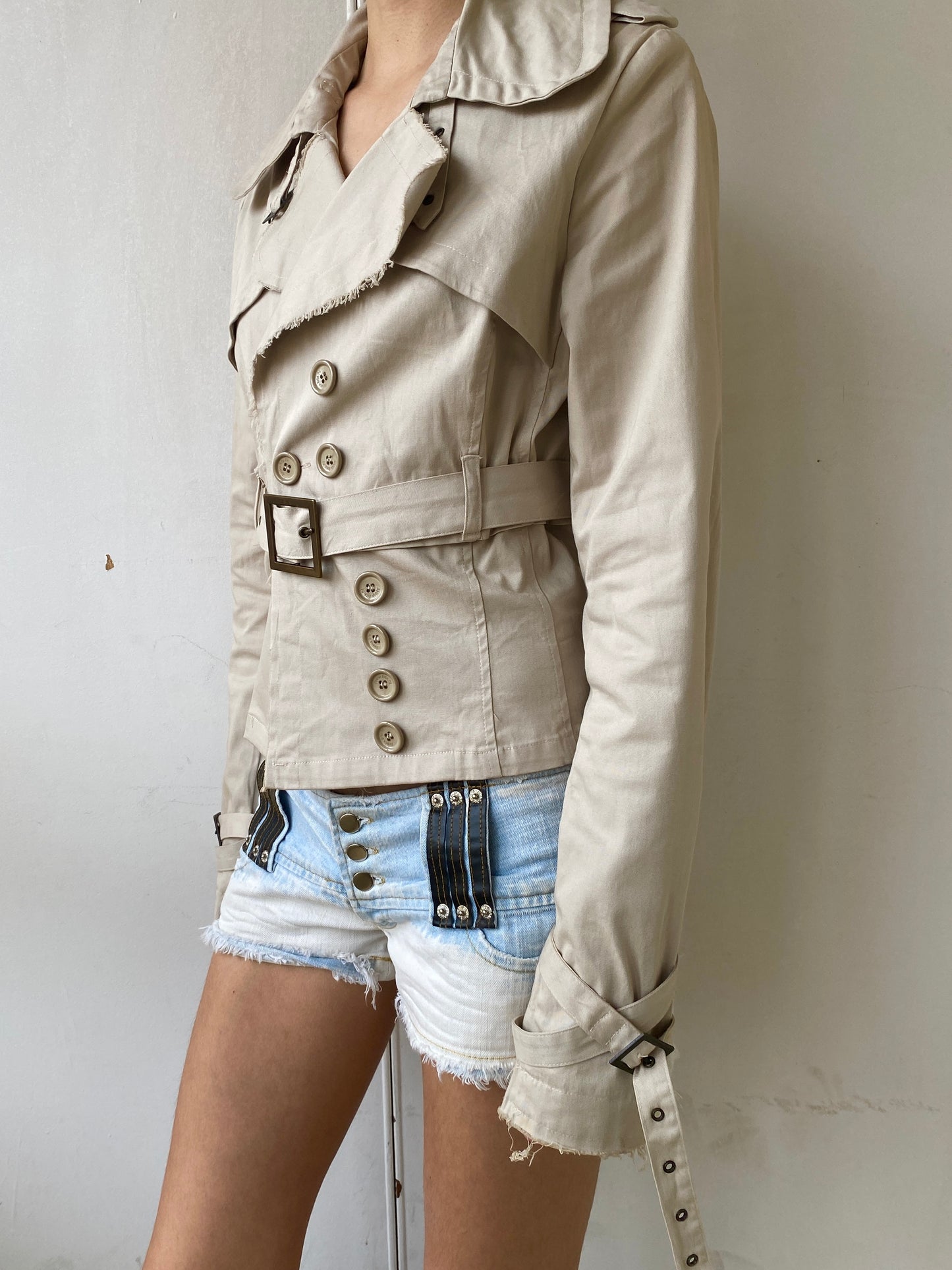 DENIM MICRO SHORTS