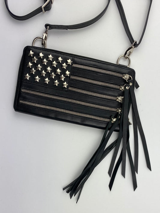 USA FLAG LEATHER BAG