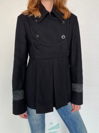 PLEATED WOOL JACKET
