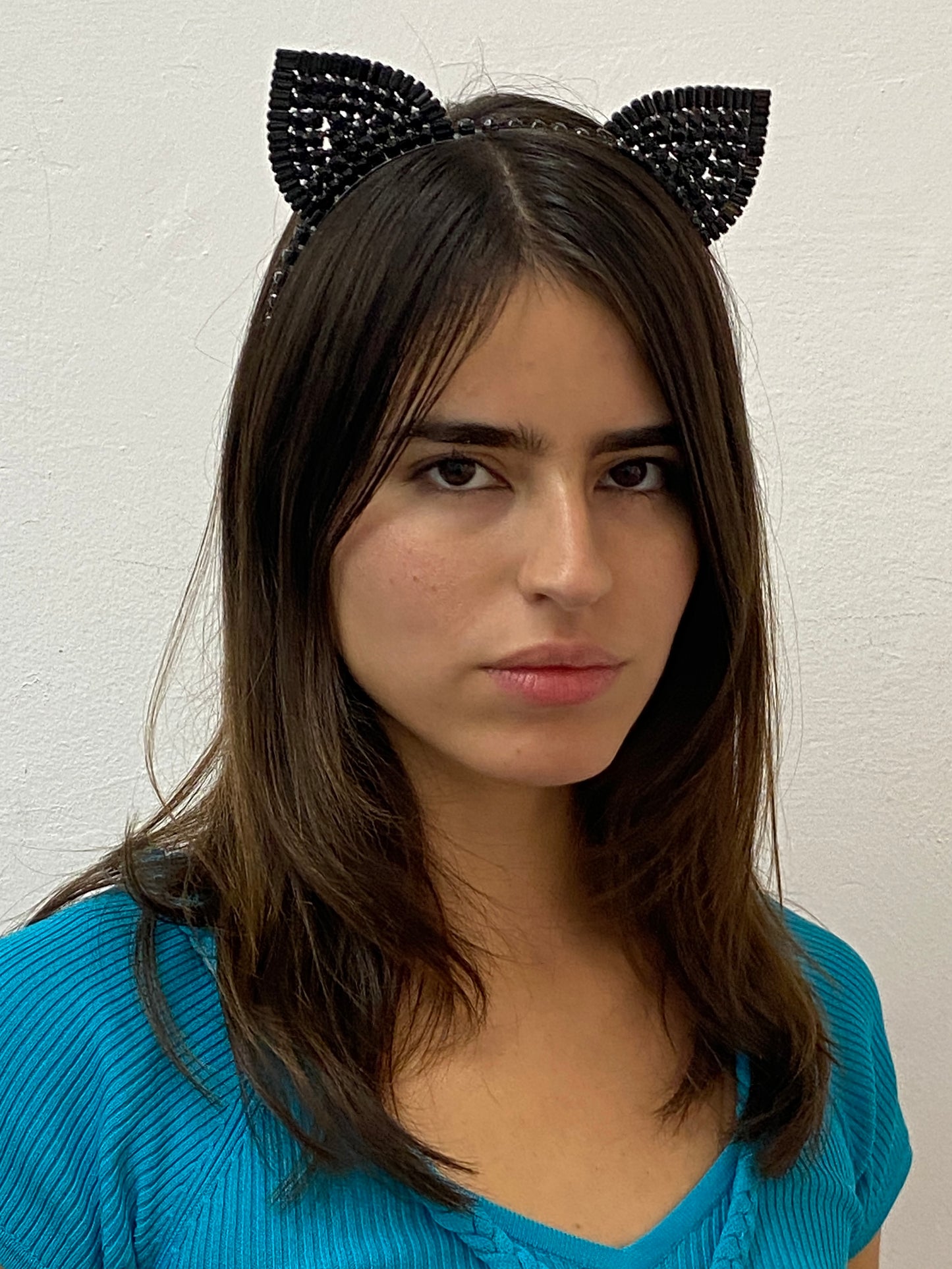 BEADED CAT EAR HEADBAND