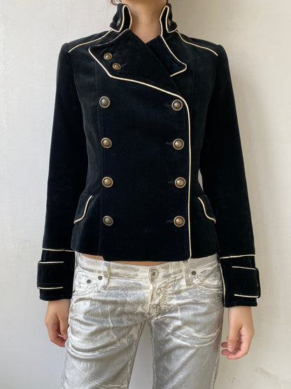 VELVET MILITARY JACKET
