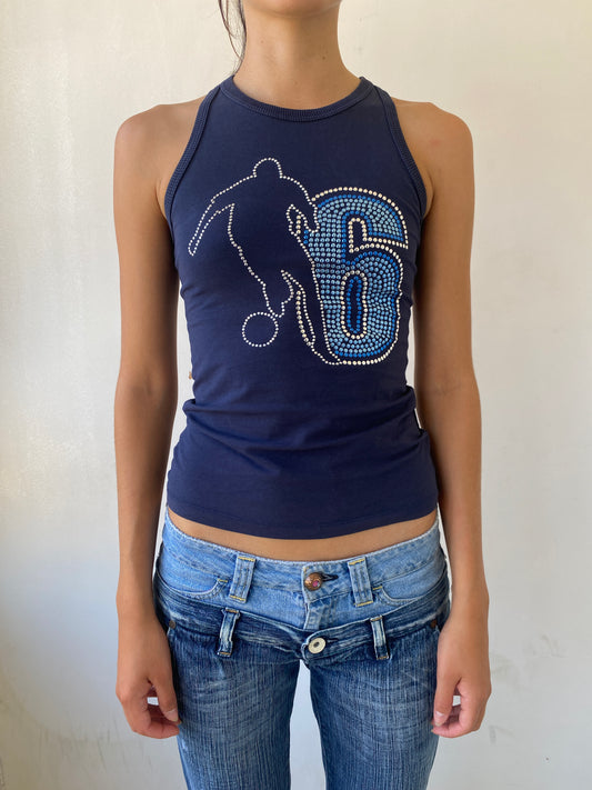 BIKKEMBERGS rhinestone top